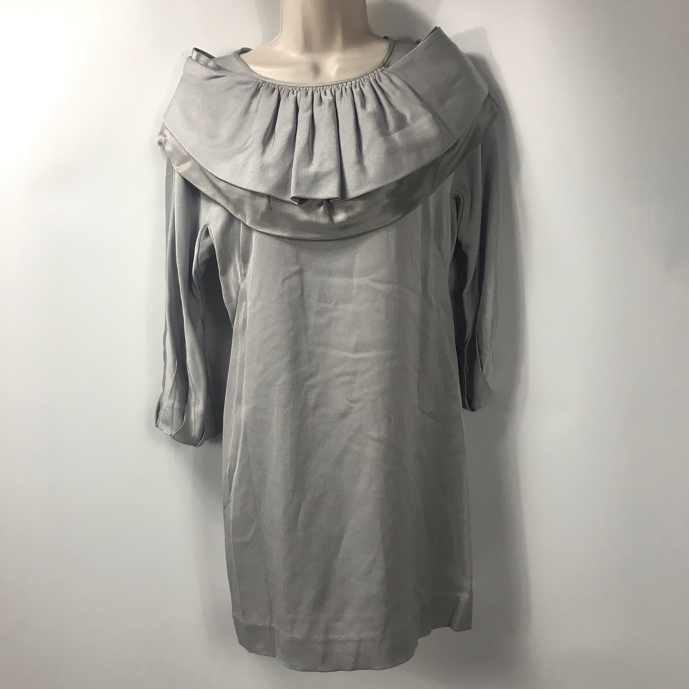 $378 BCBGMAXAZRIA Dove Long Sleeve Dress Size XS